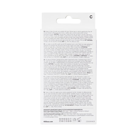 Unghii false cu aspect de gel Classy, Players, 1 set, Kiss 825383