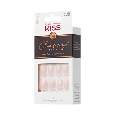 Unghii false cu aspect de gel Classy, Players, 1 set, Kiss 825385