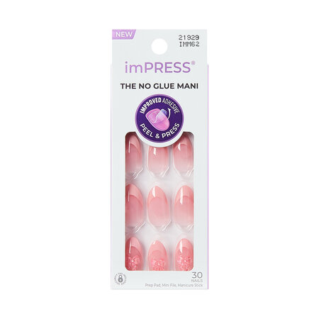 Unghii false autoadezive imPRESS, Glow Muse, 1 set, Kiss