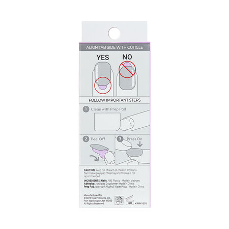 Unghii false autoadezive imPRESS, Glow Muse, 1 set, Kiss 825421