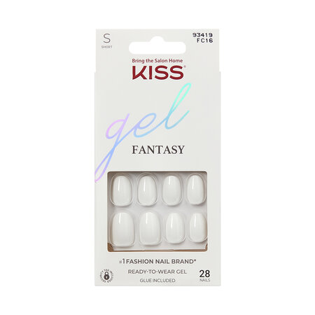 Unghii false cu aspect de gel Gel Fantasy, Happy Hands, 1 set, Kiss