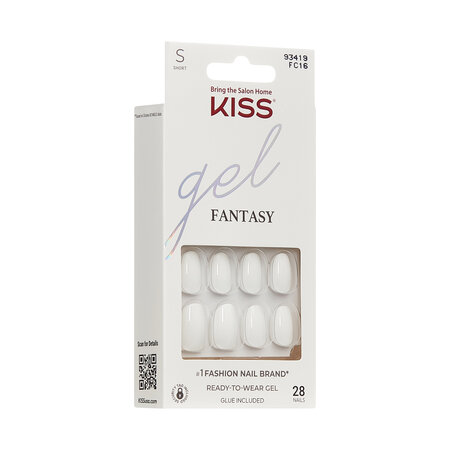 Unghii false cu aspect de gel Gel Fantasy, Happy Hands, 1 set, Kiss 825433