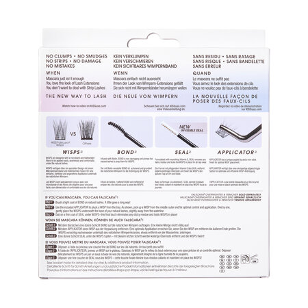 Kit gene false Falscara Eyelash, 1 set, Kiss 825456