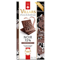 Ciocolata neagra cu 72% cacao, 100 g, Villars