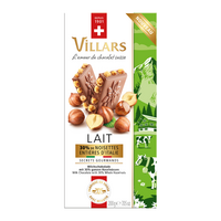 Ciocolata cu lapte si alune intregi 30%, 200 g, Villars