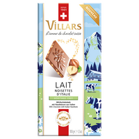 Ciocolata cu lapte si alune 10%, 100 g, Villars