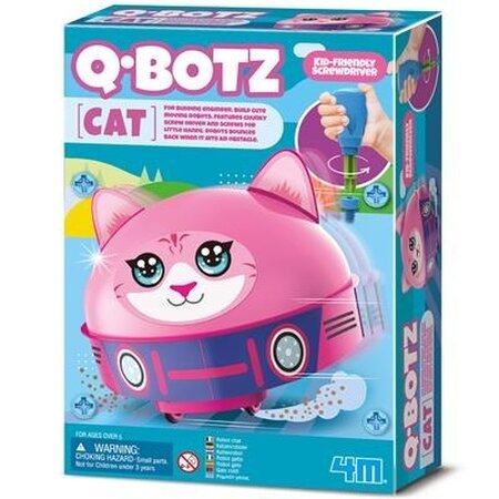 Robot Q.Botz Pisicuta KidzRobotix kit de asamblare, 5 ani+, 4M 825540