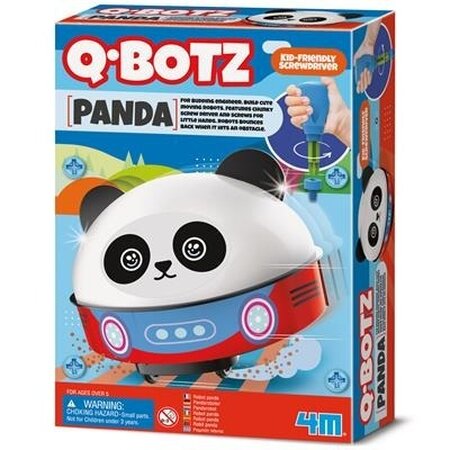 Robot Q.Botz Panda KidzRobotix kit de asamblare, 5 ani+, 4M