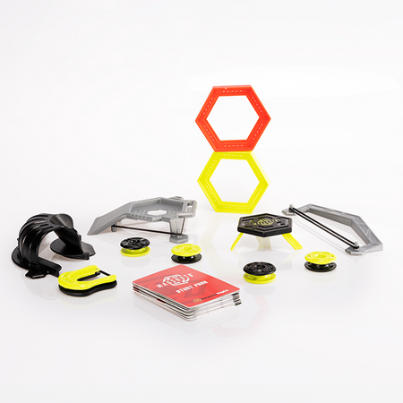 Joc de lansare magnetica Magshuto Stunt Park 15 provocari, 6 ani+, Fat Brain 825604