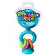 Jucarie senzoriala cu ventuza si inele zornaitoare pipSquigz Loops, Turcoaz, 6 luni+, Fat Brain 825629