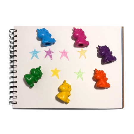 Creioane pentru degete Unicorn Party, 3 ani+, 6 culori, Ooly 825668