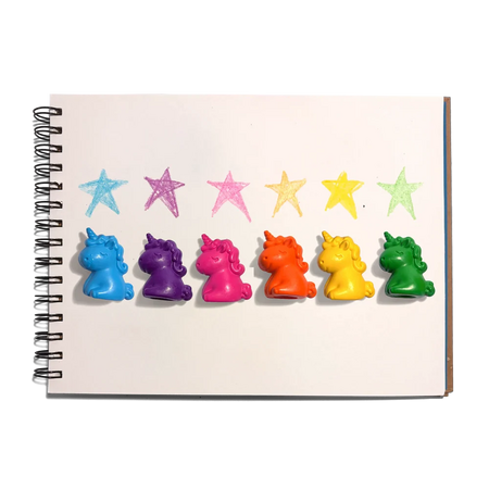 Creioane pentru degete Unicorn Party, 3 ani+, 6 culori, Ooly 825669