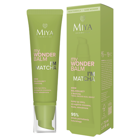 Crema de fata lejera cu matcha myWONDERBALM I'm matcha, 75 ml, Miya