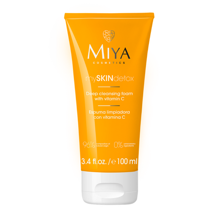 Spuma de curatare cu derivat de vitamina C mySKINdetox, 100 ml, Miya
