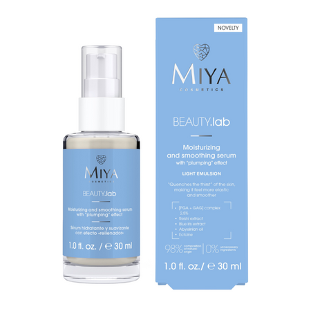 Ser facial pentru hidratare si netezire BEAUTY.lab, 30 ml, Miya