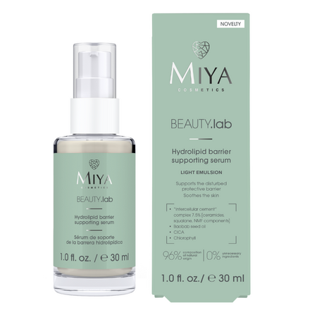 Ser facial cu ceramide pentru ingrijirea barierei hidrolipidice BEAUTY.lab, 30 ml, Miya