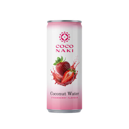 Apa de cocos cu aroma de Capsuni, 320 ml, Coconaki