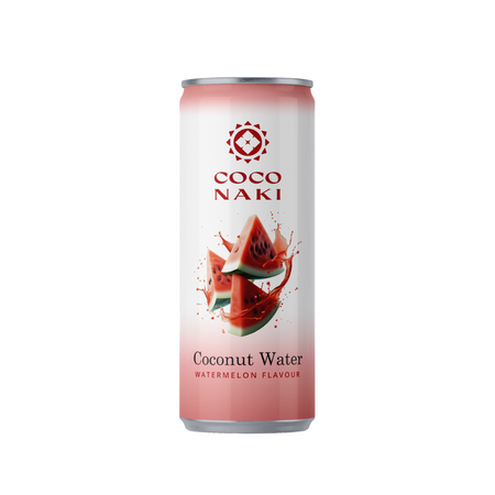 Apa de nuca de cocos cu suc de Pepene Verde, 320 ml, Coconaki