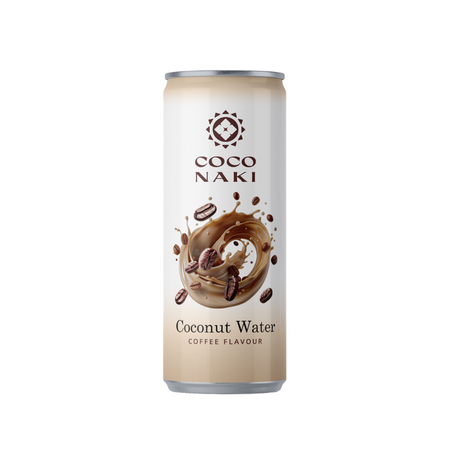Apa de nuca de cocos cu extract de cafea, 320 m, Coconaki