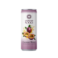 Apa de nuca de cocos cu suc de Fructul pasiunii, 320 ml, Coconaki