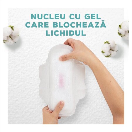 Absorbante cu aripioare  Ultra Normal Cotton Protection, Ultra Normal, 11 bucati, Always 826055