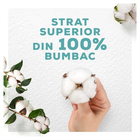 Absorbante cu aripioare  Ultra Normal Cotton Protection, Ultra Normal, 11 bucati, Always 826057