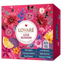 Set ceai Love Blossom, 6 sortimente, 90 pliculete, Lovare