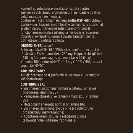 Ashwagandha KSM-66, 60 capsule, Faunus Plant 826076