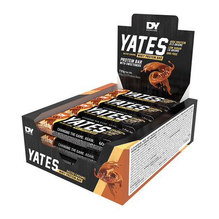 Baton proteic Yates, Caramel Sarat, 60 g, DY Nutrition 826164