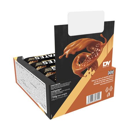 Baton proteic Yates, Caramel Sarat, 60 g, DY Nutrition 826165
