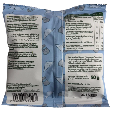 Gustare proteica din naut prajit, cu sare de mare, 50 g, Greenergy 826192