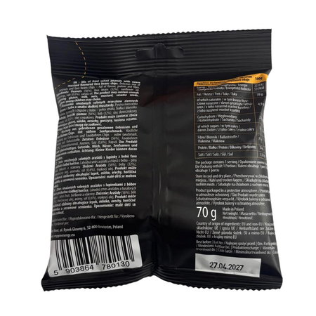 Mix proteic de arahide si fasole Fava, cu aroma de mustar dulce, 70 g, Greenergy 826185