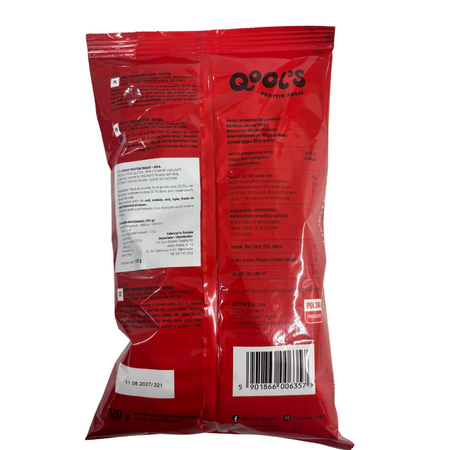 Snack proteic fara gluten cu aroma de paprika, 120 g, Qool's 826209