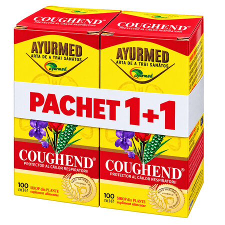 Pachet sirop Coughend, 2x100 ml, Ayurmed