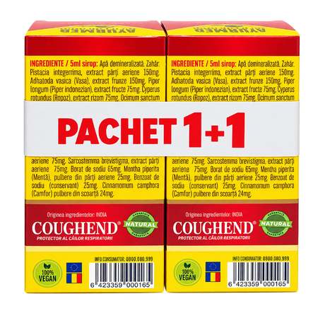 Pachet sirop Coughend, 2x100 ml, Ayurmed 826215