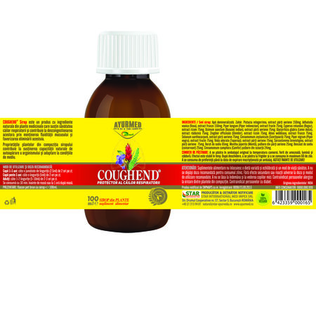 Pachet sirop Coughend, 2x100 ml, Ayurmed 826216