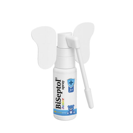 BiSeptol Junior Spray, Aroma de cirese, 20 ml(120pufuri), Dacia Plant 826286