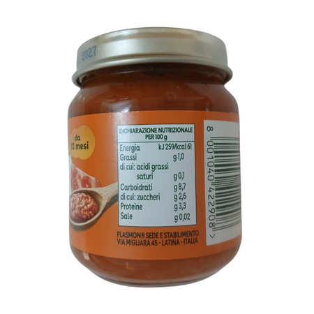 Sos de rosii cu linte pentru paste, 12 luni+, 120 g, Plasmon 826305