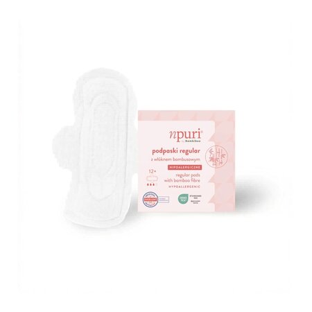 Absorbante cu strat de suprafata din viscoza de bambus, Regular, 12 bucati, Npuri 827461