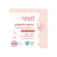 Absorbante cu strat de suprafata din viscoza de bambus, Regular, 12 bucati, Npuri