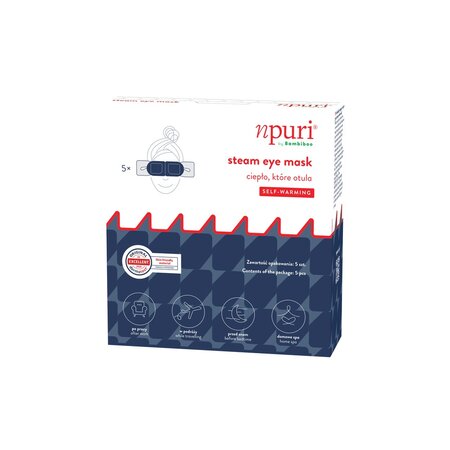 Masca pentru ochi cu abur si autoincalzire,, 5 bucati, Npuri