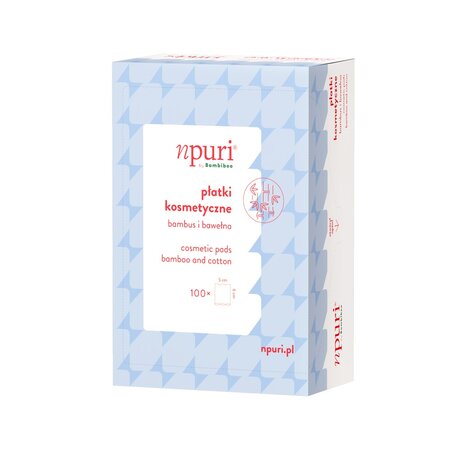 Dischete cosmetice din viscoza de bambus si bumbac, 5x6 cm, 100 bucati, Npuri