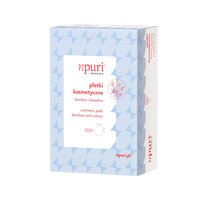 Dischete cosmetice din viscoza de bambus si bumbac, 5x6 cm, 100 bucati, Npuri