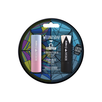 Set 2 balsamuri de buze cu breloc Wednesday Sheer Plum & Enid Sheer Pink, 2x4 g, Dr.PawPaw