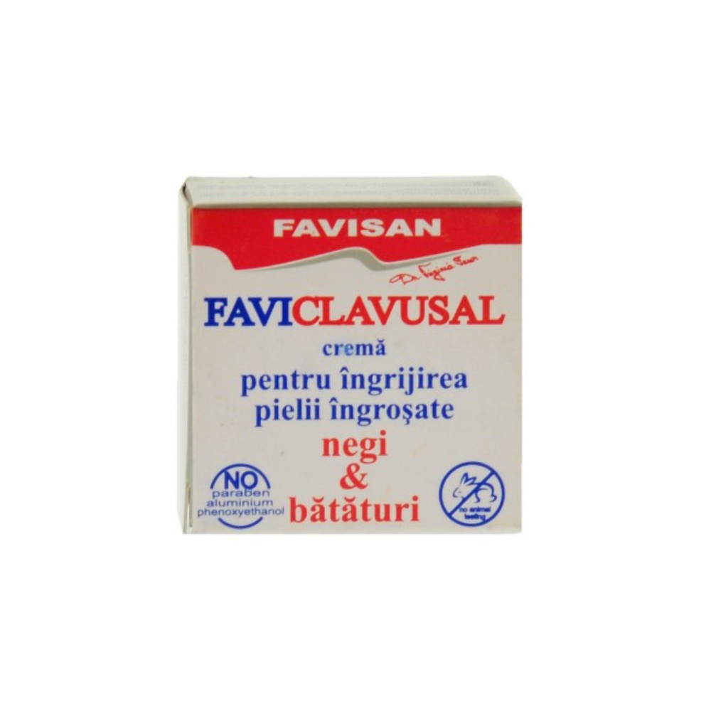 Crema pentru ingrijirea pielii ingrosate Faviclavusal, 10 ml, Favisan