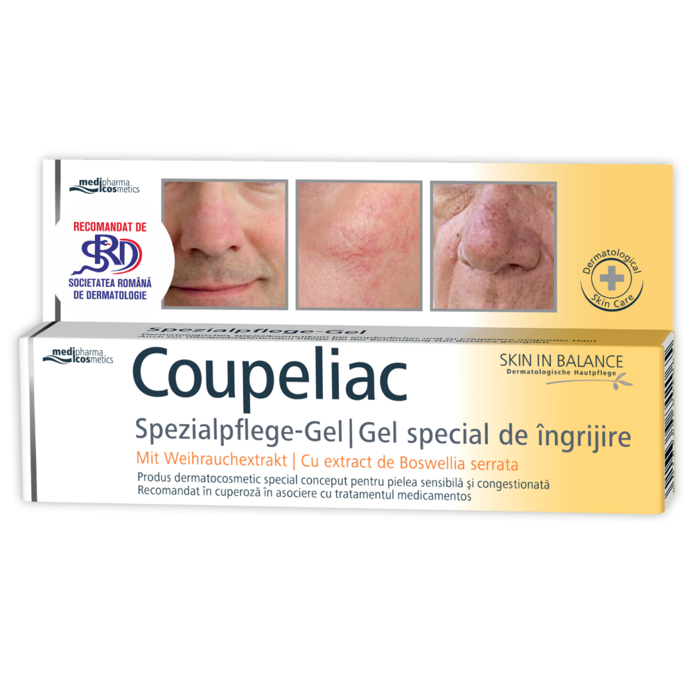 Gel pentru pielea sensibila si congestionanta Coupeliac, 20 ml, Pharmatheiss Cosmetics