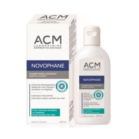 Sampon calmant pentru scalp sensibil sau iritat Novophane, 200 ml, Acm