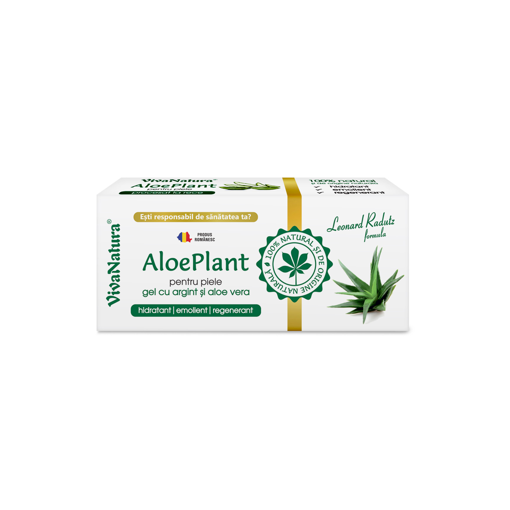 Gel cu argint coloidal si Aloe Vera, 20 ml, Vivanatura