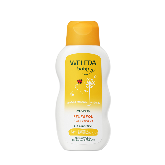 Ulei de corp cu galbenele, 200 ml, Weleda Baby