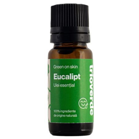 Ulei esential revigorant de Eucalipt, 10ml, Trio Verde